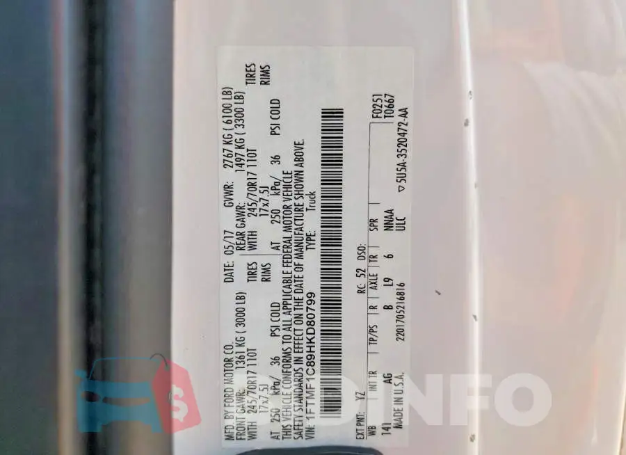 1FTMF1C89HKD80799 Photo# 12