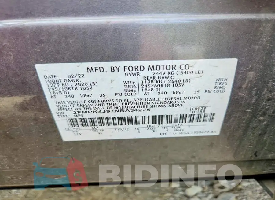 2FMPK4J97NBA34225 Photo# 13