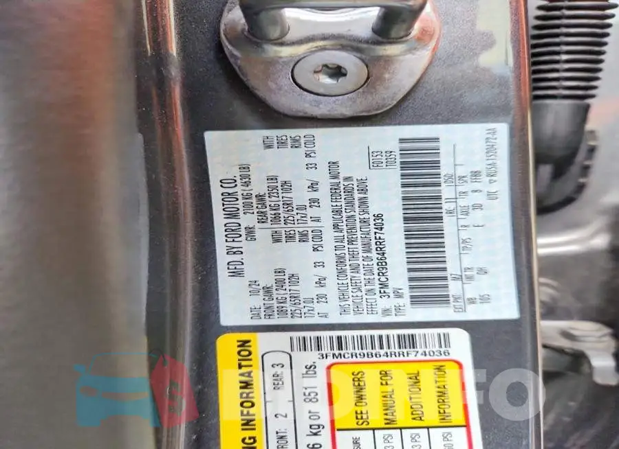 3FMCR9B64RRF74036 Photo# 14