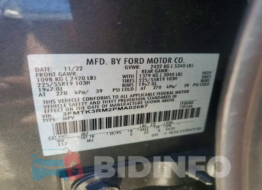 3FMTK3RM2PMA02687 Photo# 13