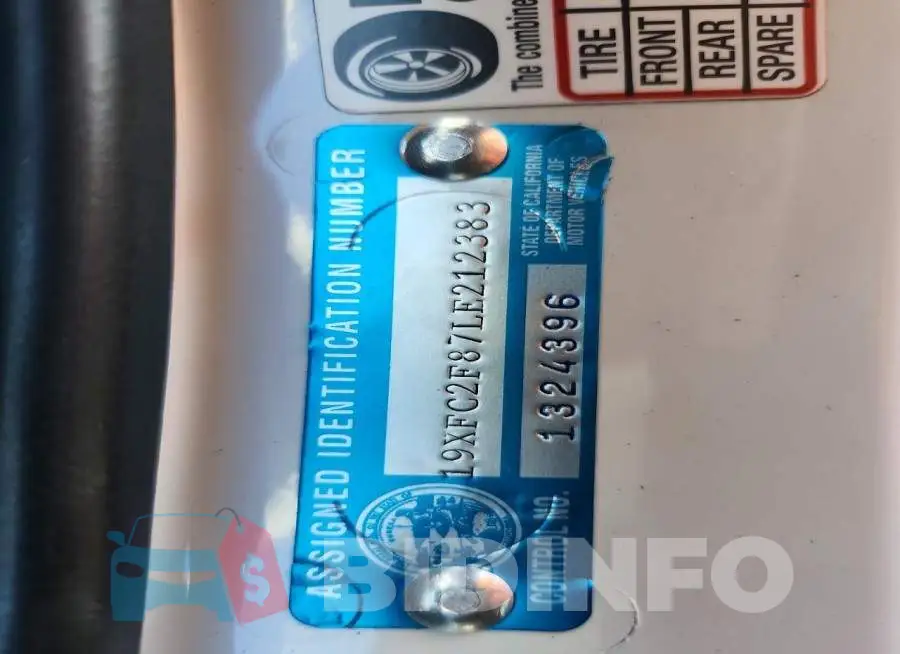 19XFC2F87LE212383 Photo# 12