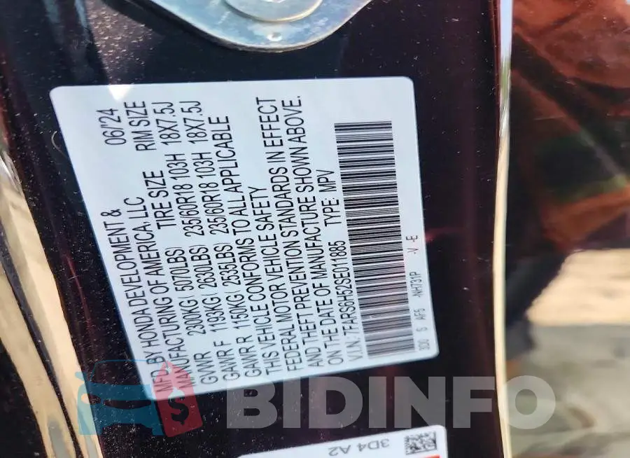 7FARS6H52SE011885 Photo# 13