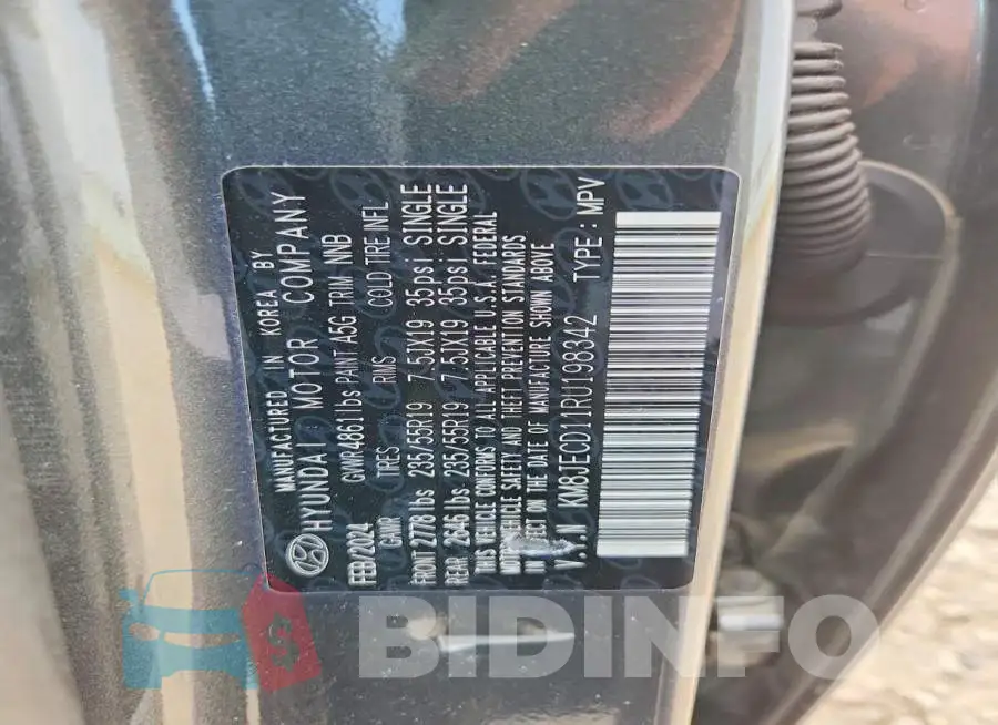KM8JECD11RU198342 Photo# 12