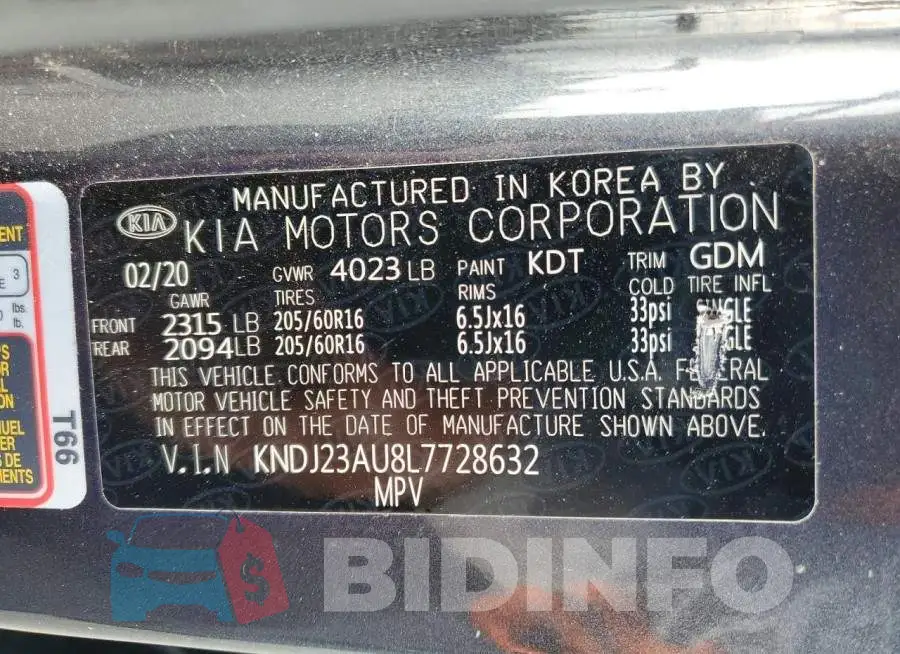 KNDJ23AU8L7728632 Photo# 12