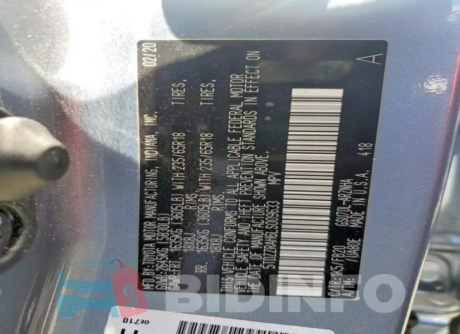 5TDZZRAH6LS009633 Photo# 12