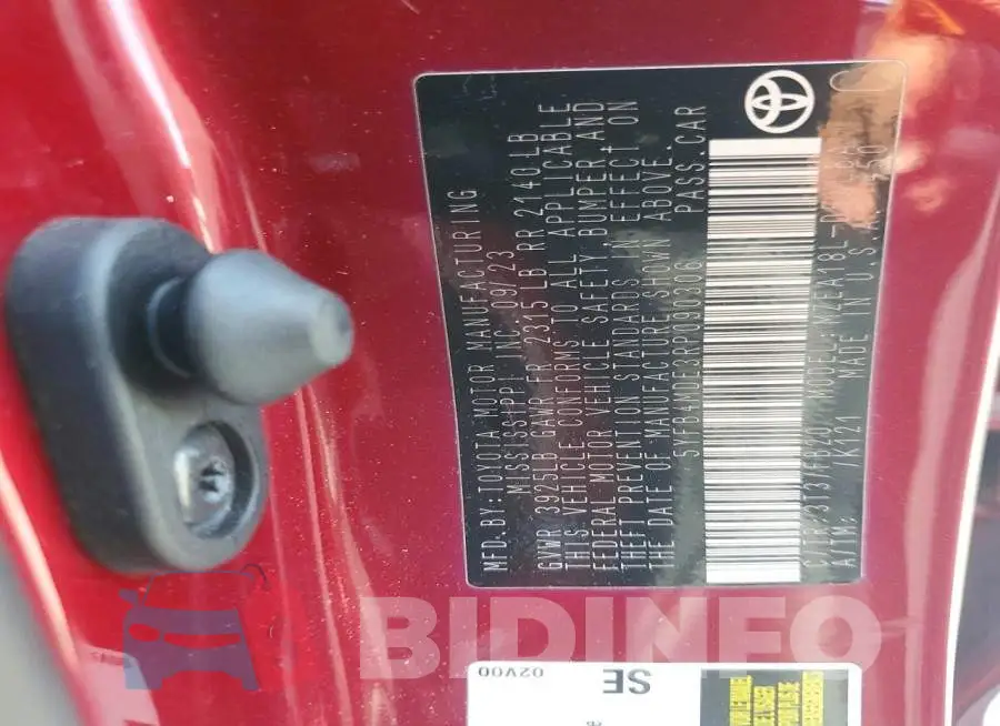 5YFB4MDE3RP090306 Photo# 12