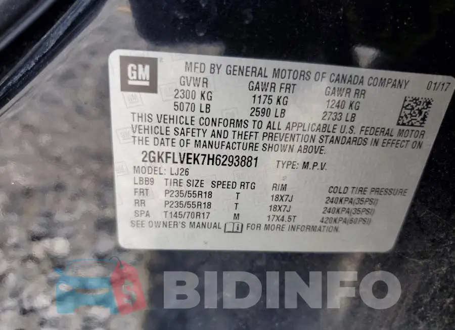 2GKFLVEK7H6293881 Photo# 13