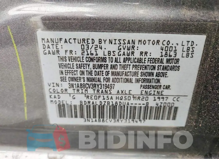3N1AB8CV3RY319497 Photo# 12