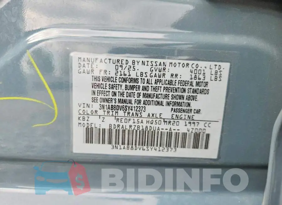 3N1AB8DV6SY412373 Photo# 12