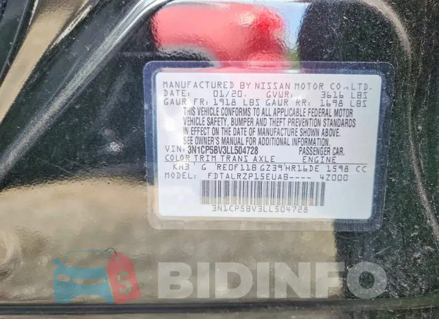 3N1CP5BV3LL504728 Photo# 12