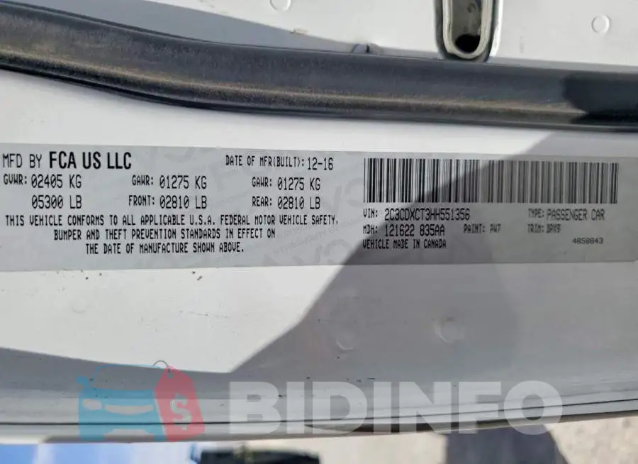 2C3CDXCT3HH551356 Photo# 13