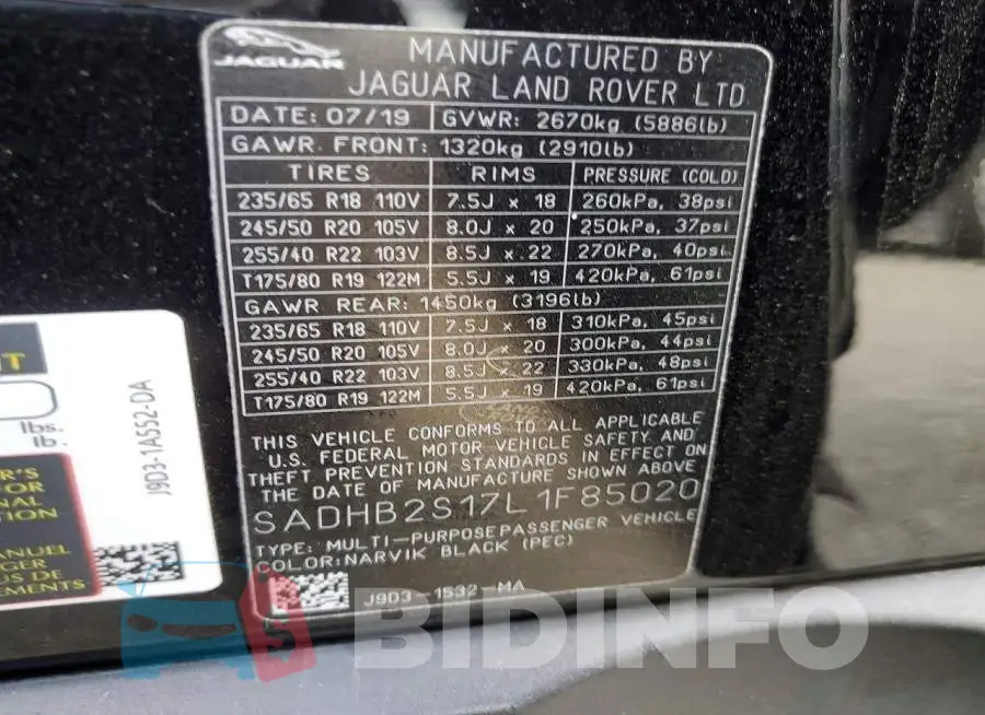 SADHB2S17L1F85020 Photo# 14