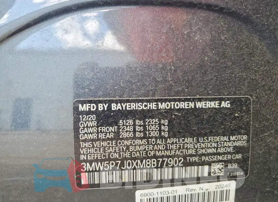 3MW5P7J0XM8B77902 Photo# 13
