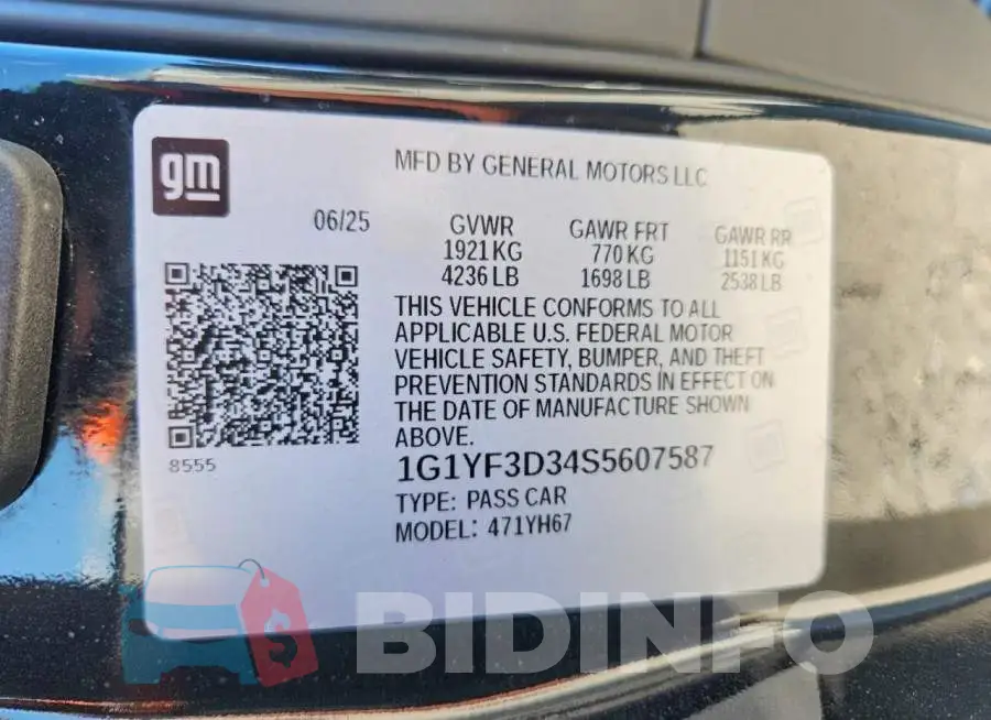 1G1YF3D34S5607587 Photo# 12