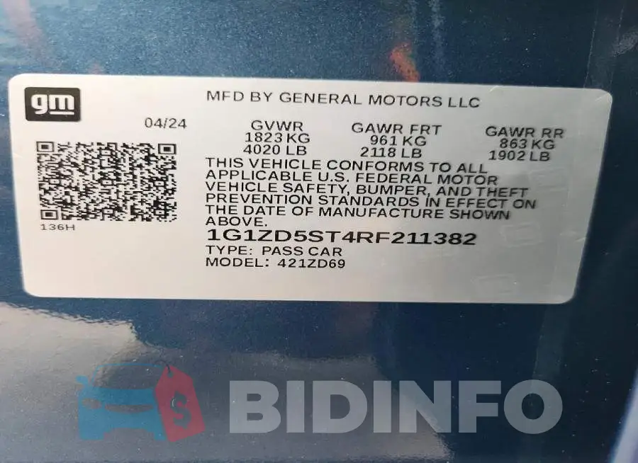 1G1ZD5ST4RF211382 Photo# 13