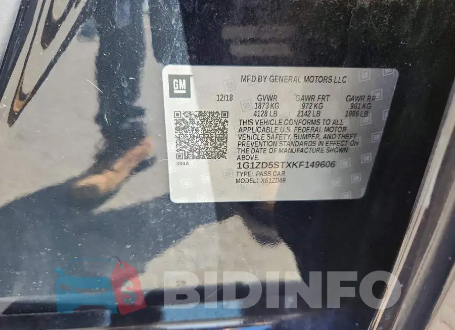 1G1ZD5STXKF149606 Photo# 12