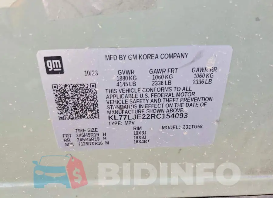 KL77LJE22RC154093 Photo# 13