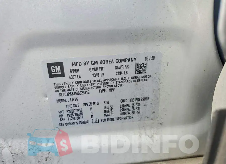 KL7CJPSB1MB329718 Photo# 13