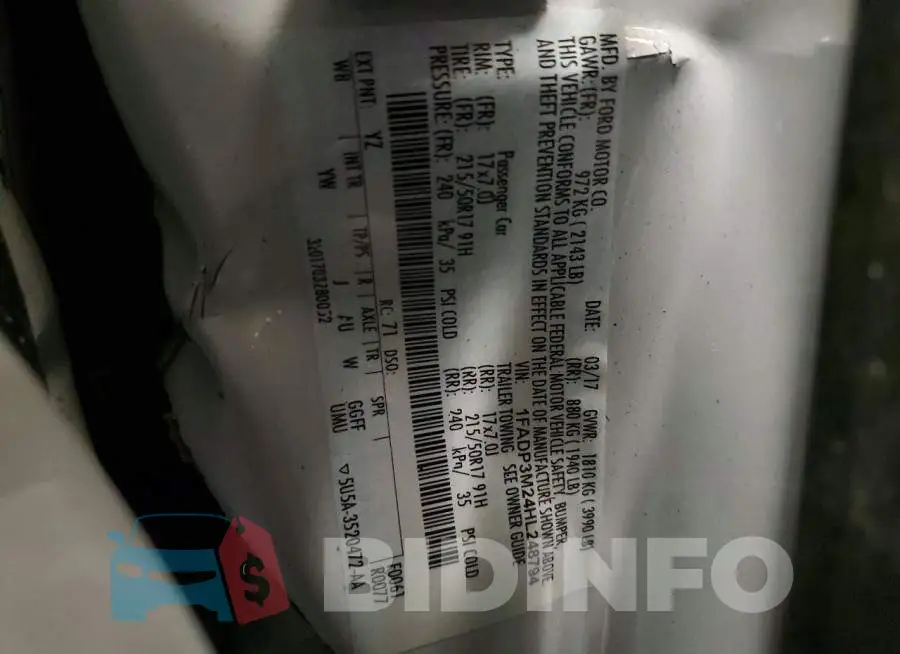1FADP3M24HL248794 Photo# 13