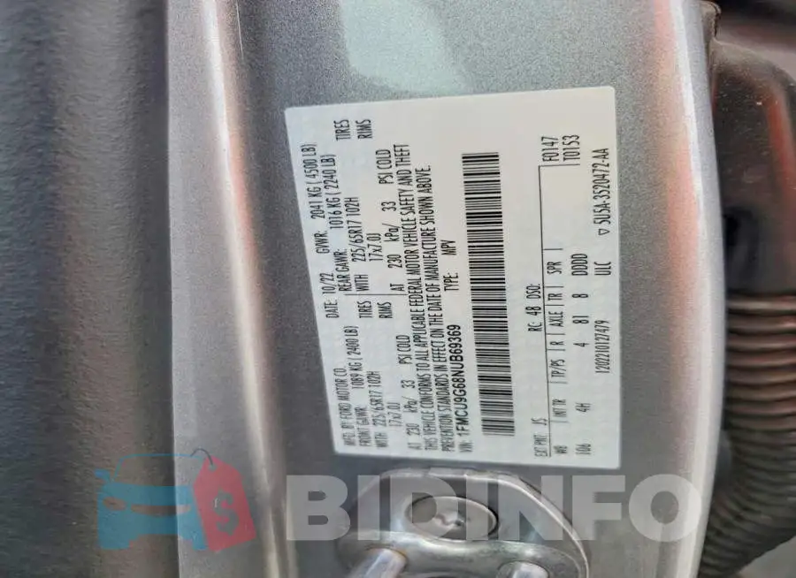 1FMCU9G68NUB69369 Photo# 13