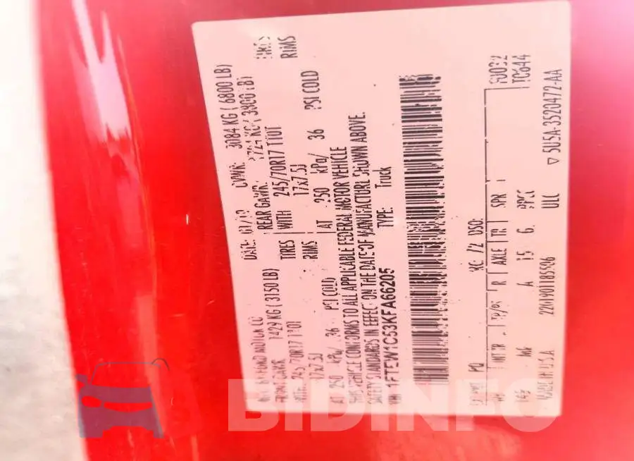 1FTEW1C53KFA66205 Photo# 12