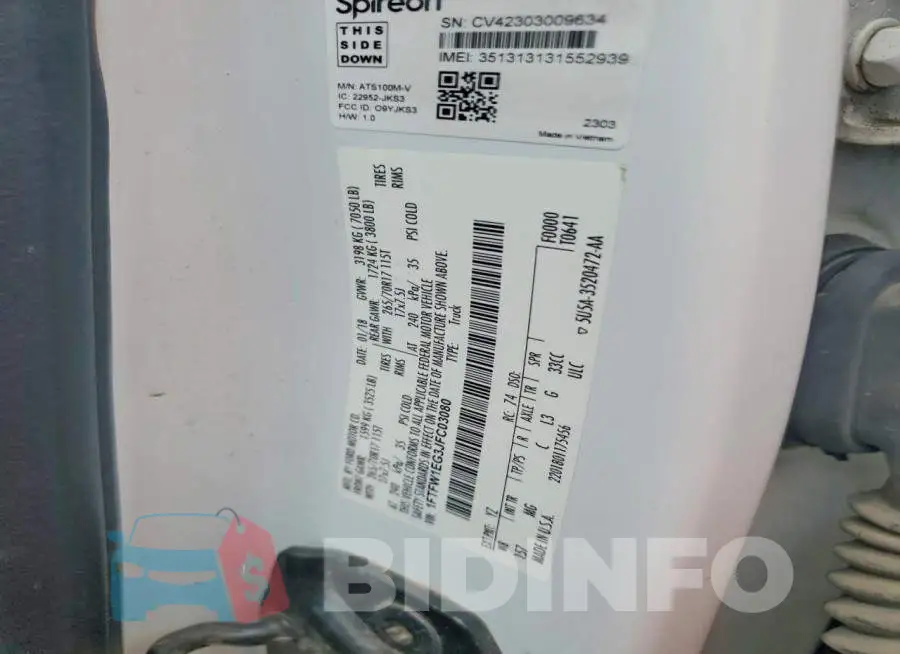 1FTFW1EG3JFC03080 Photo# 12