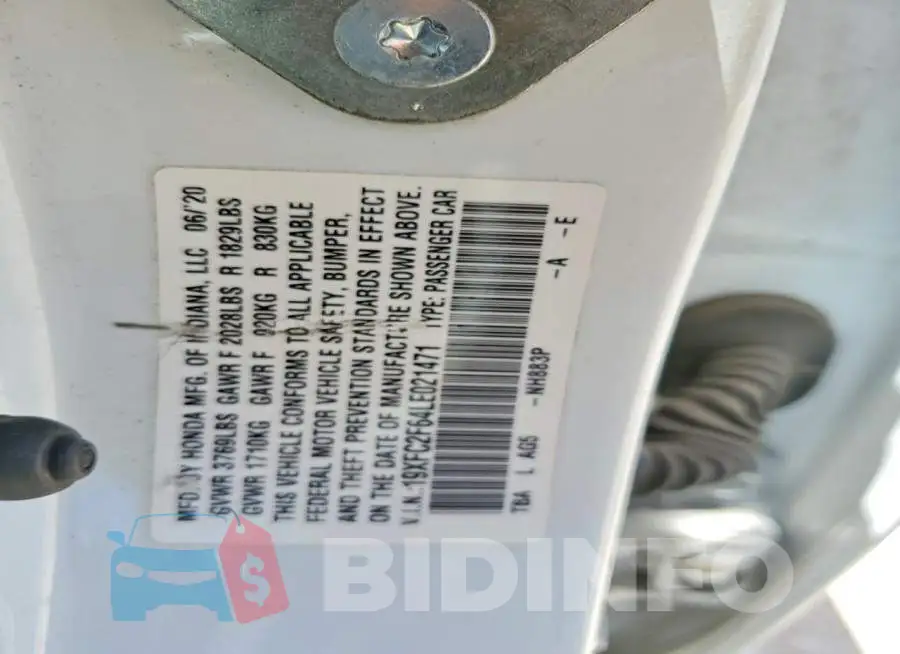 19XFC2F64LE021471 Photo# 13