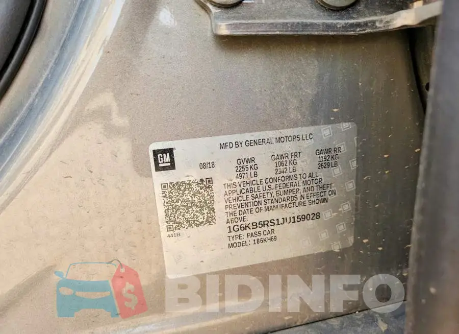1G6KB5RS1JU159028 Photo# 12