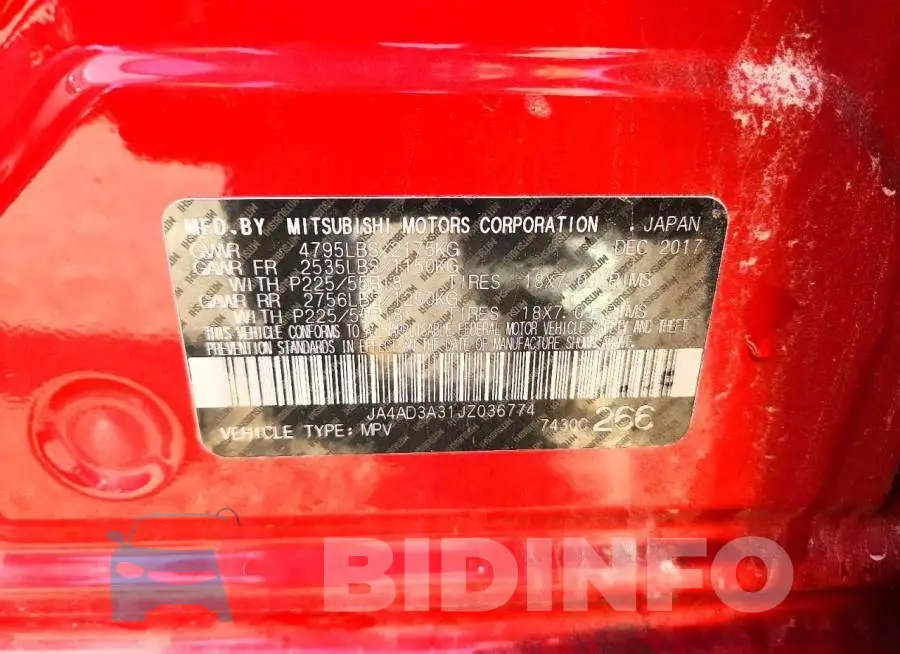 JA4AD3A31JZ036774 Photo# 12
