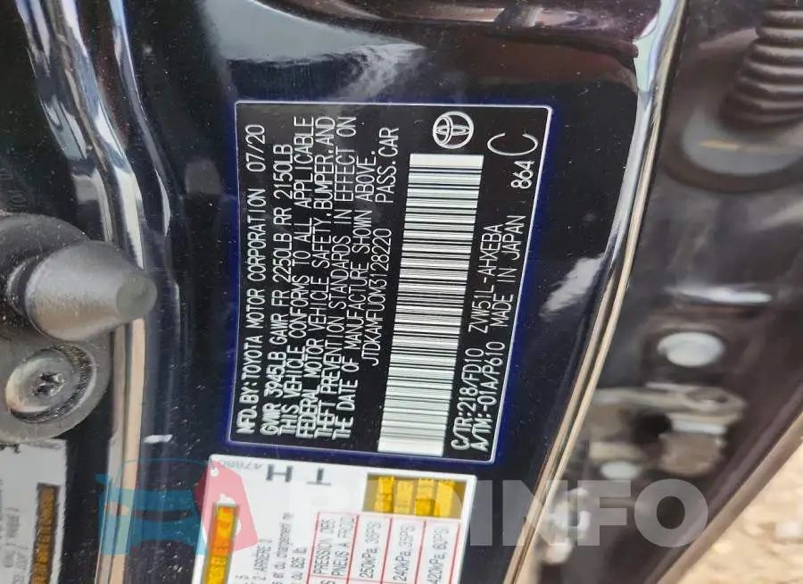 JTDKAMFU0M3128220 Photo# 12