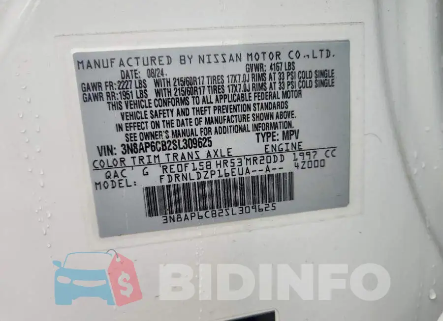 3N8AP6CB2SL309625 Photo# 12