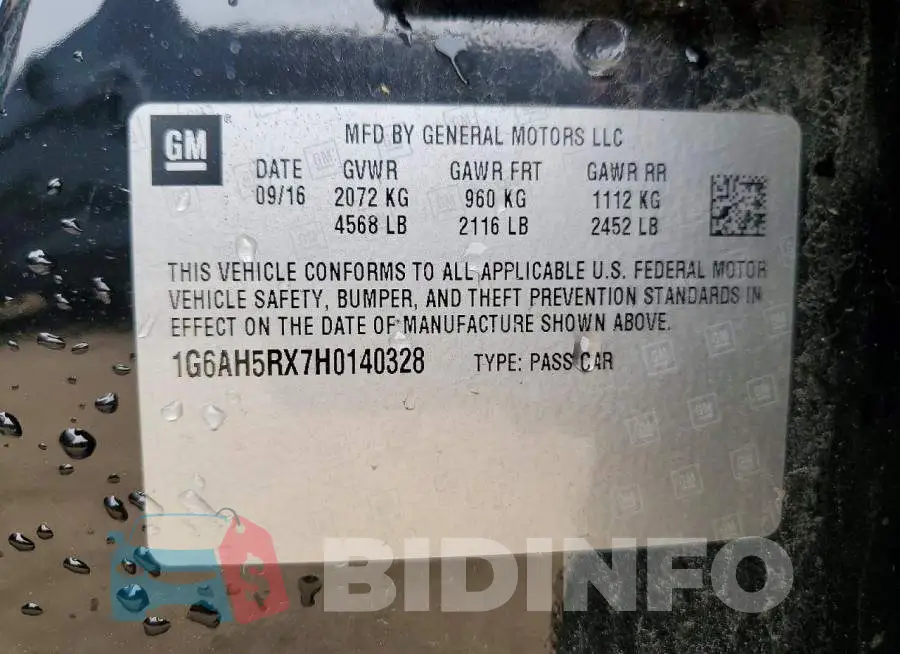 1G6AH5RX7H0140328 Photo# 13