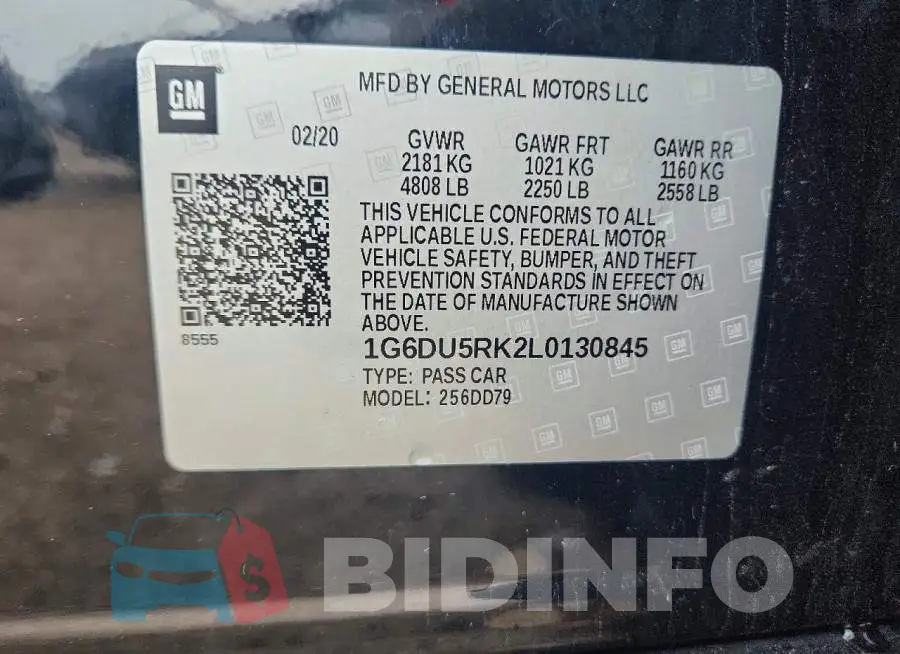 1G6DU5RK2L0130845 Photo# 12