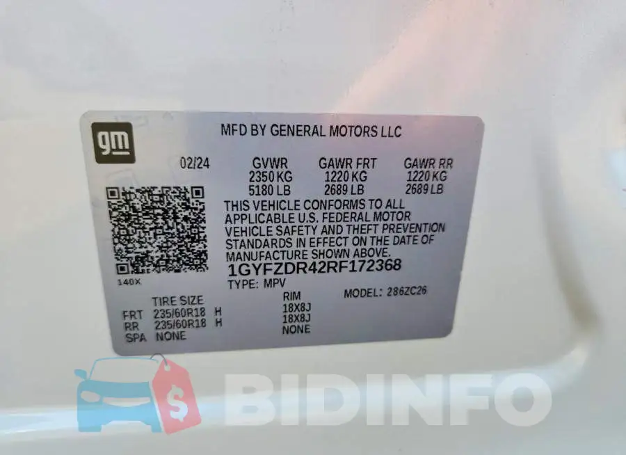 1GYFZDR42RF172368 Photo# 12