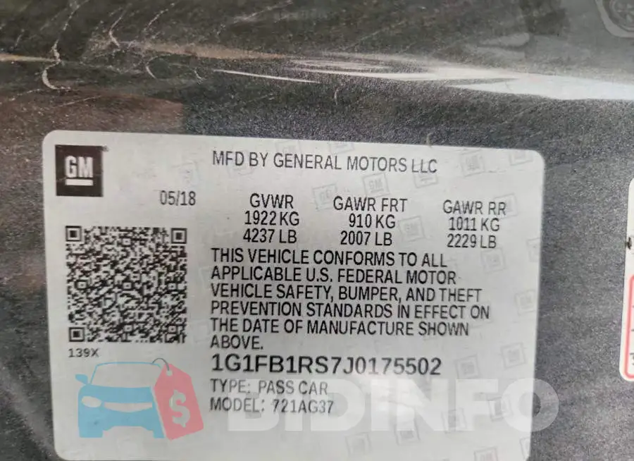 1G1FB1RS7J0175502 Photo# 13