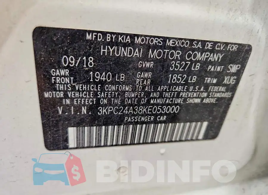 3KPC24A38KE053000 Photo# 12