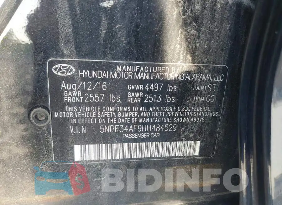 5NPE34AF9HH484529 Photo# 12