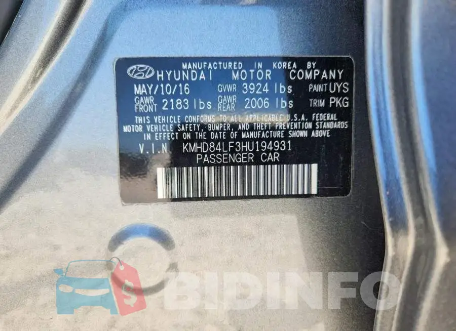 KMHD84LF3HU194931 Photo# 12