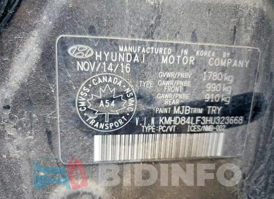 KMHD84LF3HU323668 Photo# 12