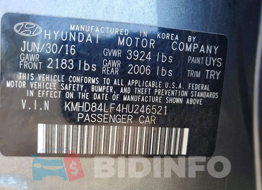KMHD84LF4HU246521 Photo# 12