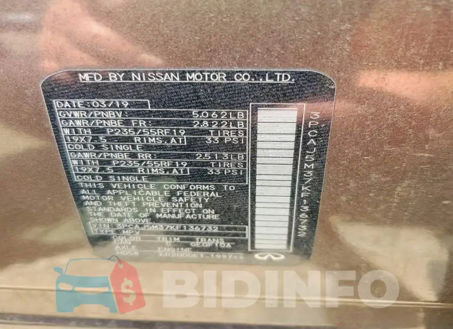 3PCAJ5M37KF136732 Photo# 13