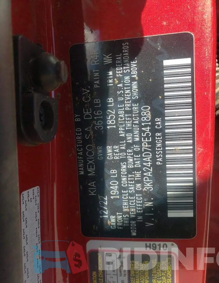 3KPA24AD7PE541880 Photo# 12