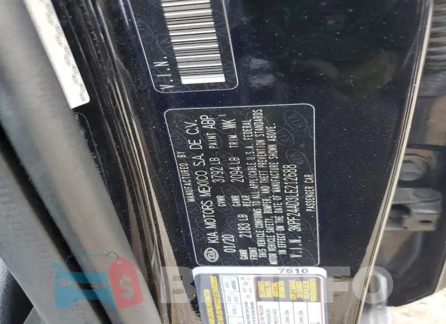 3KPF24AD3LE212688 Photo# 12
