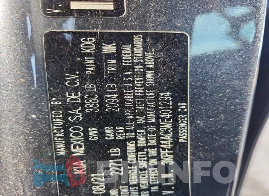 3KPF44AC3ME401294 Photo# 12