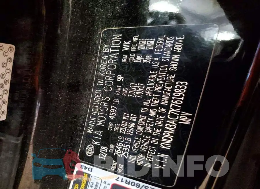 KNDPM3AC7K7619833 Photo# 14