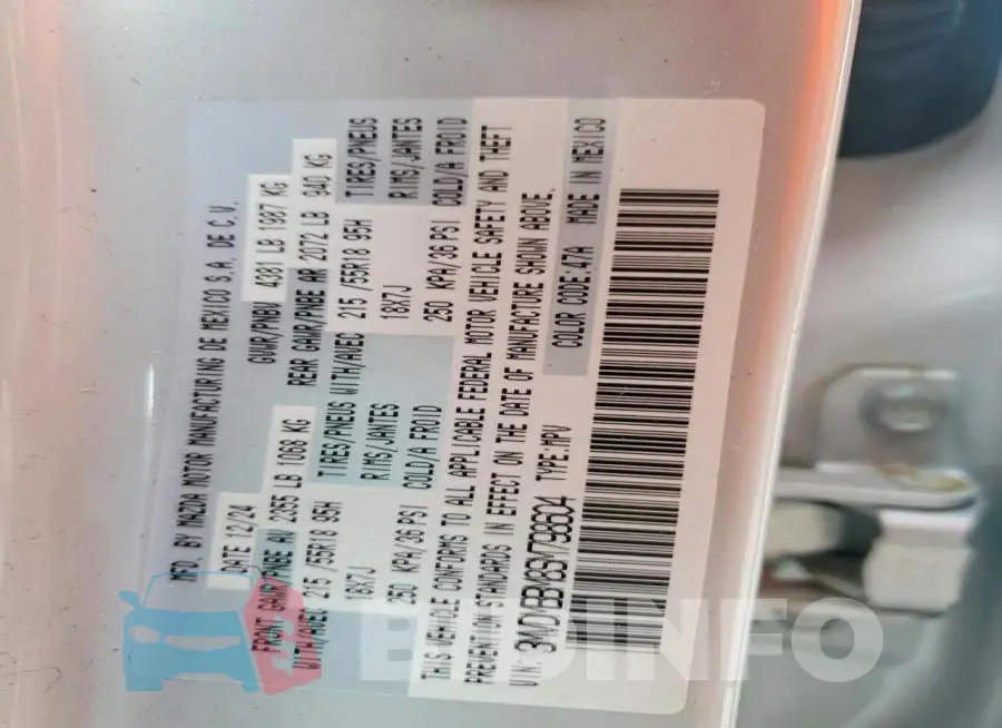 3MVDMBBM8SM798604 Photo# 13
