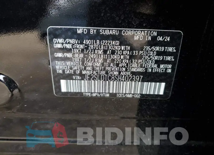 JF2SLDTC8SH402397 Photo# 12