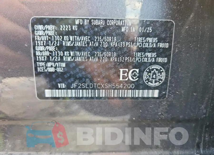 JF2SLDTCXSH554200 Photo# 13