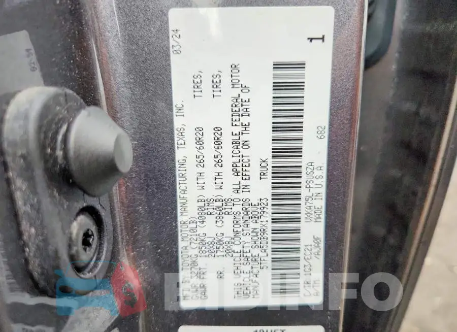 5TFLA5DB9RX179923 Photo# 12