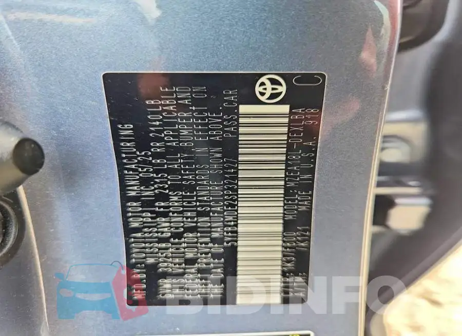 5YFB4MDE2SP321427 Photo# 13